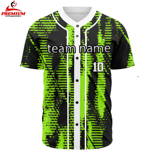 Maillot de baseball personnalisé pour homme, haute qualité, respirant, vente en gros - Product Image 1