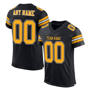 เสื้อเจอร์ซีย์ฟุตบอลอเมริกันรักบี้ระบายอากาศผ้าฝ้าย100% เป็นมิตรกับสิ่งแวดล้อมปรับแต่งโลโก้ได้เองจากโรงงาน - Product Image 1