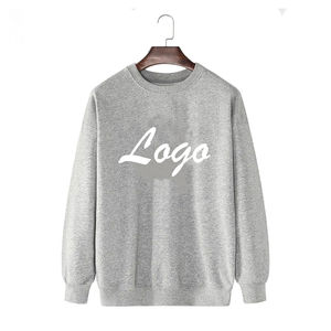 Buy 2025 Unisex <b>Women's</b> <b>Long</b> Plain Cotton Korean <b>Sweatshirt</b> Casual Drop Shoulder Fleece Crewneck Design Customizable <b>Sweatshirt</b> - Product Image 2