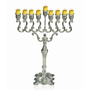 Vintage Style <b>Brass</b> Candle Menorah Wholesale Christmas Decoration Wedding Centerpiece <b>Candlestick</b> <b>Holder</b> Home Tabletop Decor - Product Image 2