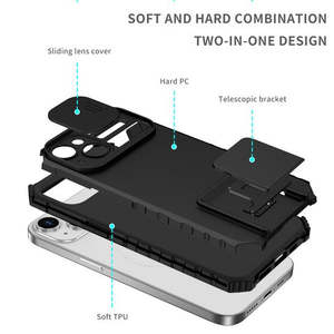 Étui avec béquille verticale pour Samsung Galaxy A16 5G avec protection de l'appareil photo rouge - Product Image 3