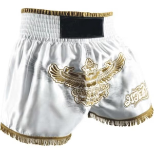 กางเกงขาสั้นมวยไทยขาสั้นแบบซับลิเมชันออกแบบโลโก้ได้ตามต้องการ - Product Image 1