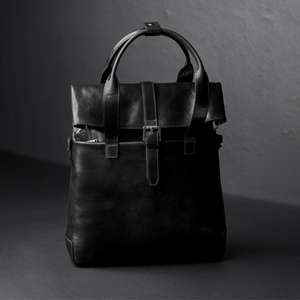 ALW Vintage Sac à dos en cuir véritable pour femmes Léger Grande capacité Coton Polyester Fermeture éclair Portable Durable pour le quotidien - Product Image 1