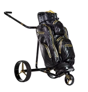 Carritos de golf Jucads 2.0 de acero y plástico con batería eléctrica y función de empuje, especiales para viajes, sellados de fábrica - Listos para enviar - Product Image 3