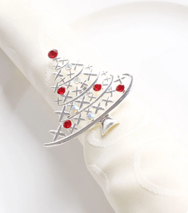 Anneaux de serviette finis gravés en laiton rustique feuille d'or en relief Design anneau de serviette fait à la main en laiton antique - Product Image 5