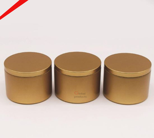Beau pot de finition doré en métal pour hôtels et restaurant - Product Image 1