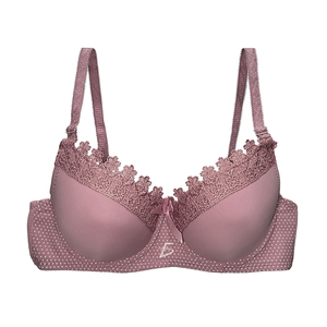Reggiseno Push-Up Regolabile Traspirante in Pizzo, Stile Sexy a Coppa Piena, con Motivo 3D, Sottile, in Poliammide Morbida e Cotone, Metodo di Tessitura Monopezzo - Product Image 5