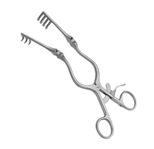 Écarteur de retenue personnalisé Sharp Beckman Adson Self Retractor 4x4 Prongs 31.5 Cm Rétracteur en acier inoxydable - Product Image 1