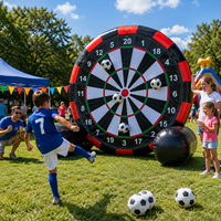 Kommerzielles Aufblasbares Fußball-Dartspiel Riesiges Fußball-Zielscheiben-Spiel Nylon Outdoor-Events Kundenspezifisches Design