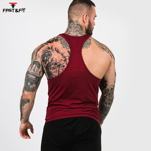 Más Popular Nuevo Diseño Transpirable Cómodo Venta al por mayor Precio bajo Ropa de fitness Gimnasio Correr Hombres Camiseta sin mangas para la venta - Product Image 2