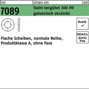 Arandelas de Acero Galvanizado ISO 7089 10 300 HV Paquete de 100 - Product Image 1