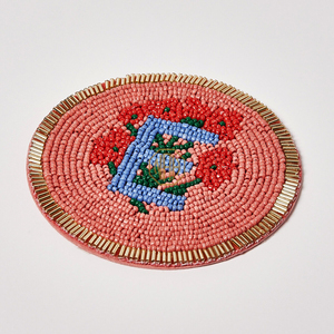 Posavasos Decorativos Premium 2026, Modernos, Hechos a Mano con Cuentas de Vidrio, con Letras del Alfabeto, para Fiestas de Té, Tapetes y Almohadillas Premium - Product Image 4