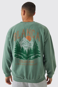 Nuevas sudaderas de cuello redondo con logotipo personalizado de gran tamaño, transpirables, pesadas, 350GSM, hombros caídos, deportes, 100% sudaderas con capucha de algodón para hombres - Product Image 3