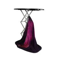 Table de comptoir pop-up automatique portable innovante avec lumière LED Tables de promotion accrocheuses pour les événements