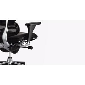 Silla Ergohuman Contemporánea con Diseño Moderno y Elevación Ajustable, Madera, Hierro, Aluminio, Malla, Espuma, Tela, Barniz - Product Image 5
