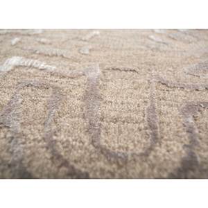 Alfombra de Lana y Seda de Bambú Tejida a Mano con Patrón Abstracto del Lejano Oriente, Beige y Marrón, 10 mm de Grosor, para el Hogar, Pasillo y Dormitorio-LRB-1730 - Product Image 3