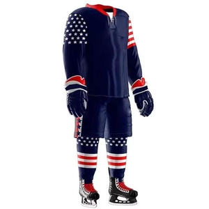Uniforme de hockey sur glace, tissu en polyester léger et confortable, uniforme de hockey sur glace professionnel, coupe professionnelle, tissu en polyester - Product Image 3