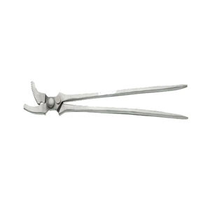 Instrument vétérinaire écologique réutilisable fait à la main avec poignée ferme, mâchoire droite incurvée, outil de maréchal-ferrant - Product Image 1