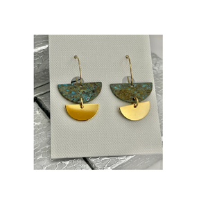 2025 Christmas Unique <b>Bronze</b> & Brass USA Jewelry Made of Sheet Rectangle Handmade Brass nature inspired jewelry - Product Image 2