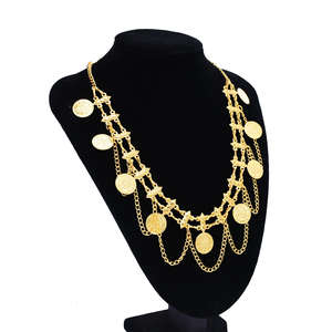 สร้อยคอเหรียญเงินทรงเรขาคณิตสไตล์วินเทจโบโฮ ถักด้วยเชือกไหมสีดำแบบดั้งเดิม สร้อยคอชนเผ่า สร้อยคอแฟชั่นสไตล์ชาติพันธุ์ สำหรับงานปาร์ตี้ เครื่องประดับอิสลาม - Product Image 4