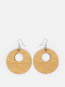 Pendientes artesanales de madera con diseño ligero de primera calidad - precio bajo - venta al por mayor - Product Image 2