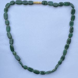 Collares de cuentas de piedras preciosas ovaladas lisas de piedra de Aventurina verde Natural de 6mm, 8mm, 10mm para hacer joyas, collar semiprecioso 2025 - Product Image 1