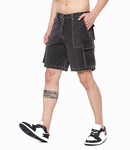 Short en jean d'été pour homme Short en denim 100% coton stretch Motif solide et design élégant pour une tenue décontractée à la mode - Product Image 6