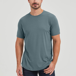 Quantité minimale de commande bas sur mesure couleur unie respirant grande taille hommes t-shirt/dernier Style de mode ajusté hommes grande taille t-shirt pour homme - Product Image 6