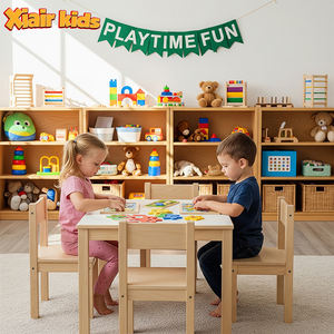 ชุดเฟอร์นิเจอร์เด็ก โต๊ะเก้าอี้ไ<span class=keywords><strong>ม</strong></span>้ปลอดภัยสำหรับเด็กก่อนวัยเรียน เห<span class=keywords><strong>ม</strong></span>าะสำหรับศูนย์รับเลี้ยงเด็ก สถานรับเลี้ยงเด็ก และสภาพแวดล้อม<span class=keywords><strong>พัฒนาการ</strong></span>เด็กเล็ก - Product Image 1