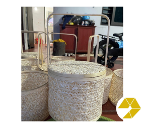 Cesta de picnic de bambú, caja ecológica tejida a mano Natural para Picnics, almacenamiento de alimentos, aventura al aire libre, cesta de picnic de bambú, Envío listo Grace - Product Image 6