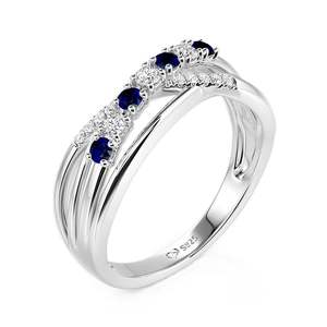 Bague de mariage torsadée personnalisée Jeulia avec pierre de naissance en or rose ou plaqué or - Product Image 3
