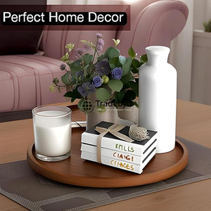 Bandeja de madera multiusos Tradebyd, bandeja de servicio ecológica para cocina, comedor, fiesta, hogar y regalo elegante - Product Image 4