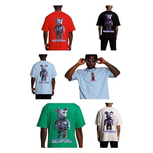 Camiseta Formal de Corte Regular para Hombre, 100% Algodón, Tejido de Punto Grueso, Impresión por Serigrafía, OEM ODM - Product Image 1