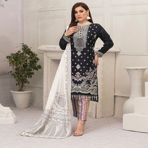 Tawakkal marca colección de invierno GLORIOUS ENCHANTER paquistaní bordado viscosa impresión Digital 3 piezas indio pakistaní - Product Image 3