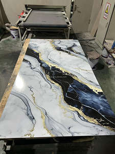 Panel De Pared De Mármol Para Interiores De PVC Con <span class=keywords><strong>Pelicula</strong></span> UV, Impermeable, De China - Product Image 2