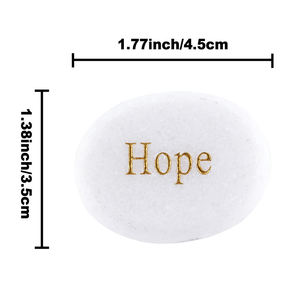 Khắc Đá đá tác động đức tin trắng ngọc khắc chữ đá Chakra tùy chỉnh khắc đá khắc pha lê Thủ công mỹ nghệ bán buôn - Product Image 3