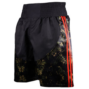 Short de boxe pour hommes de marque personnalisée avec taille élastique vêtements de sport d'arts martiaux de gymnastique en satin avec impression personnalisée adultes avec service OEM - Product Image 4