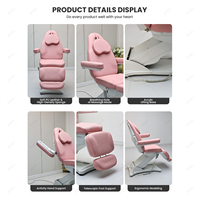 Lit de massage électrique moderne et luxueux avec accoudoirs pour salon de beauté, lit de massage électrique pour esthéticienne, spa médical