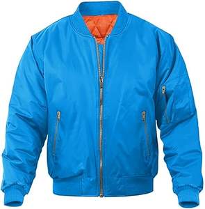 Chaqueta Bomber para Hombre con Diseño Personalizado, Servicio OEM, Chaquetas Bomber Ligeras para Hombre en Venta, Cierre de Cremallera para Primavera, Estilo Puro - Product Image 2