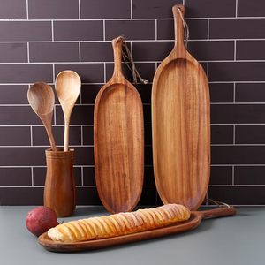 Plato personalizado de madera para aperitivos, desayuno, aperitivos, fruta, comida, bandejas para servir, plato de la India - Product Image 6