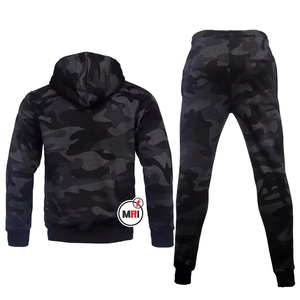 Fabricant de pulls à capuche de couleur unie et respirante pour hommes, ensemble de sweats à capuche deux pièces et pantalons de survêtement, ensembles de survêtements OEM - Product Image 3