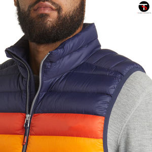 เสื้อกั๊กขนเป็ดมีซิปสำหรับผู้ชายเสื้อขนเป็ดทำจากโพลีเอสเตอร์สำหรับฤดูหนาวดีไซน์ล่าสุด - Product Image 5