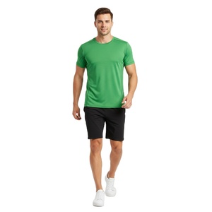 Camisetas de Cuello Redondo para Hombre, Algodón Suave, Casual, Manga Corta, Tela Ligera, OEM, ODM, Calidad de Exportación al por Mayor - Product Image 2