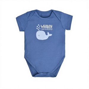 Combinaison pour bébé, été, unisexe, imprimé mignon, manches longues, fermeture éclair, tricotée en pur coton, pour bébés et tout-petits - Product Image 2