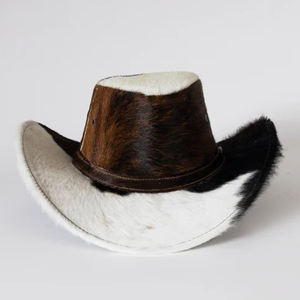 Chapeaux en cuir de vachette de meilleure qualité à vendre prix d'usine nouveau chapeau en cuir de vachette unisexe de mode de créateur - Product Image 1