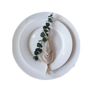 Derniers et nouveaux arrivages Porte-serviettes en macramé de créateur Décoration de table de salle à manger de qualité Bon marché Anneau de serviette de finition - Product Image 1