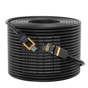 <span class=keywords><strong>Cable</strong></span> de Conexión CAT8 S/FTP RJ45 de 40 Gbps y 2000 MHz para Router, PC, <span class=keywords><strong>PS4</strong></span>, TV, Laptop, <span class=keywords><strong>Cable</strong></span> RJ45 Cat8 - Product Image 1