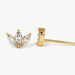 Estilo bohemio 925 plata esterlina Topacio blanco pendientes de piedras preciosas joyería hecha a mano pendientes de plata joyería para mujer joyería de boda - Product Image 1