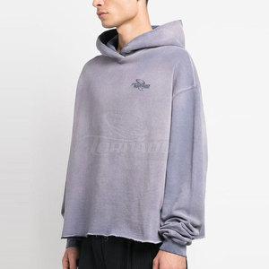 Premium 100% algodón ácido lavado sudaderas con capucha cómodo hombres ácido sudaderas con capucha Otoño Invierno ácido lavado sudaderas con capucha - Product Image 3