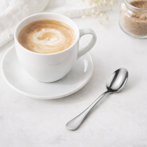 Cuchara de Café Clásica Serie Liso Mr.Spoon, 125 mm, Acero Inoxidable 18/0, Plateada, Apta para Lavavajillas, para Hostelería y Restaurantes, Mango - Product Image 3